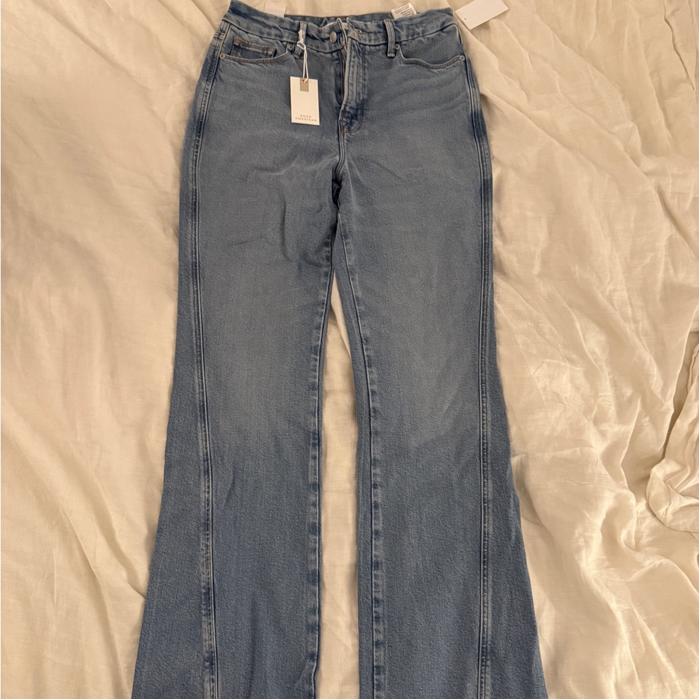 Good American Light Blue Jeans Good Curve Bootcut